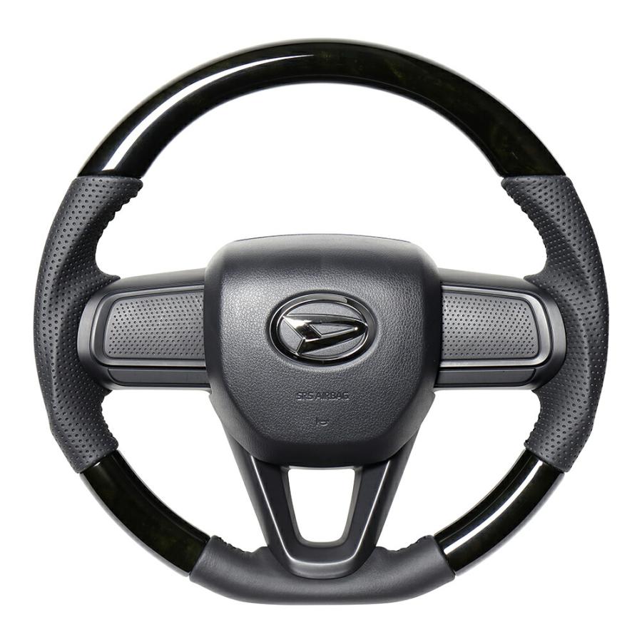 REAL（車） REAL レアル ステアリング ブラックウッド(ブラック 