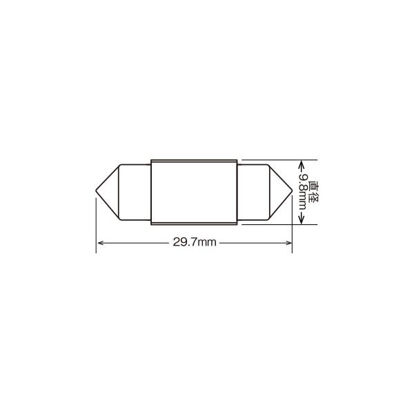 RG レーシングギア LEDバルブ T10×31 6000K 白色光 ルームランプ(リア)用 レジェンド KB1 H16.10〜H20.8｜auto-craft｜03