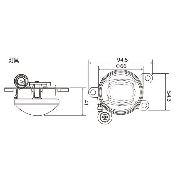 RACING GEAR（レーシングギア） RG 純正LEDフォグランプ 交換用灯具