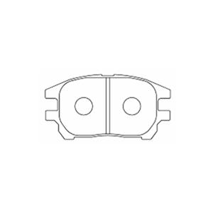 RG レーシングギア SR ブレーキパッド 1台分セット ハリアー MCU15W H13.8〜H15.2 4WDの画像