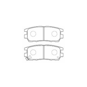 RG レーシングギア SR ブレーキパッド 1台分セット パジェロ V25C H6.8〜H9.5の画像