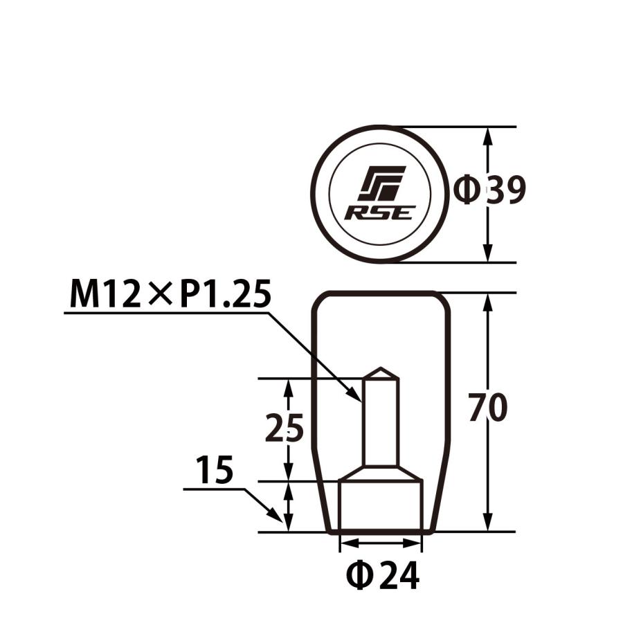 RSE リアルスピードエンジニアリング ジュラコンシフトノブ タイプS