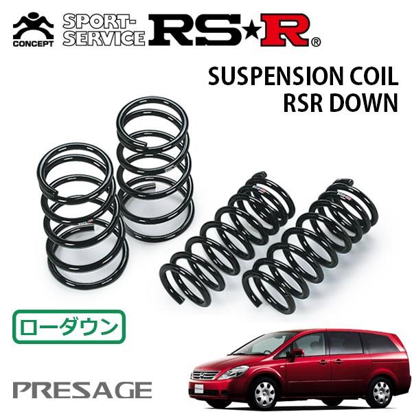 RSR ダウンサス 1台分セット プレサージュ TNU31 H15.7〜H21.8 4WD V
