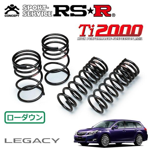 RSR - Ti2000 ダウンサス 1台分仕掛ける レガシィツーリングワゴン BR9 H21.5〜 4WD 2.5GT S包み ダウンサス、スプリング-車、バイク、自転車