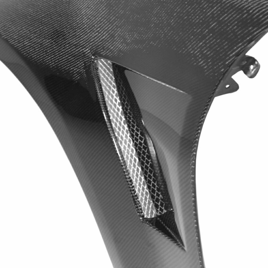 SEIBON セイボン カーボンフロントワイドフェンダー 10mmワイド 光沢