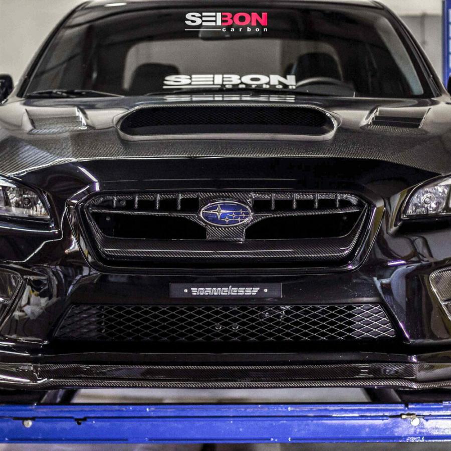 SEIBON セイボン カーボンフロントグリル 純正形状 光沢仕上げ WRX STi