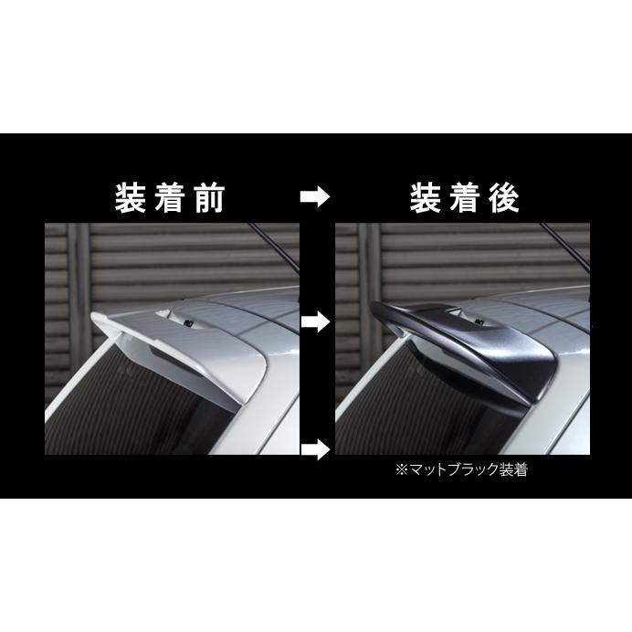 シュピーゲル Spiegel リアウィング 純正被せタイプ ソリッドブラック