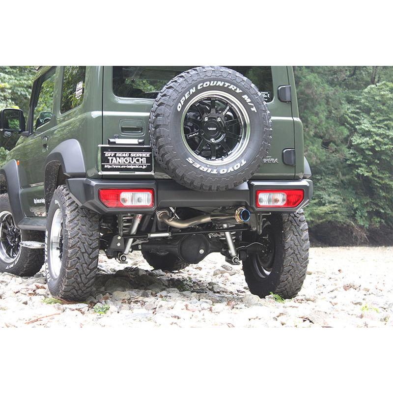 ジムニー JA22 TANIGUCHI 背面タイヤブラケット 半艶クロ焼付け塗装