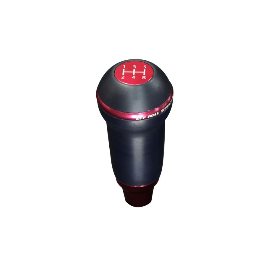 ORSタニグチ ラウンドシフトノブ JB23以前MT車用 レッド ジムニー