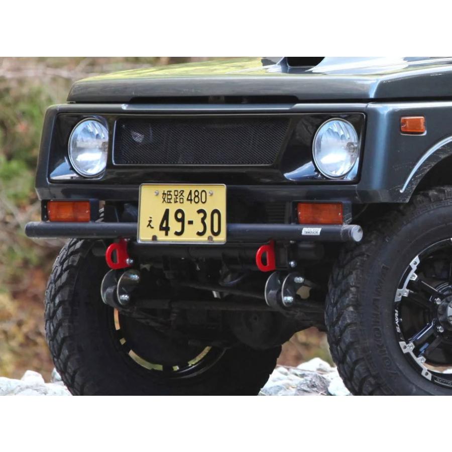 日本製 ORSタニグチ オフロードリアバンパー スチール製黒 アルミ