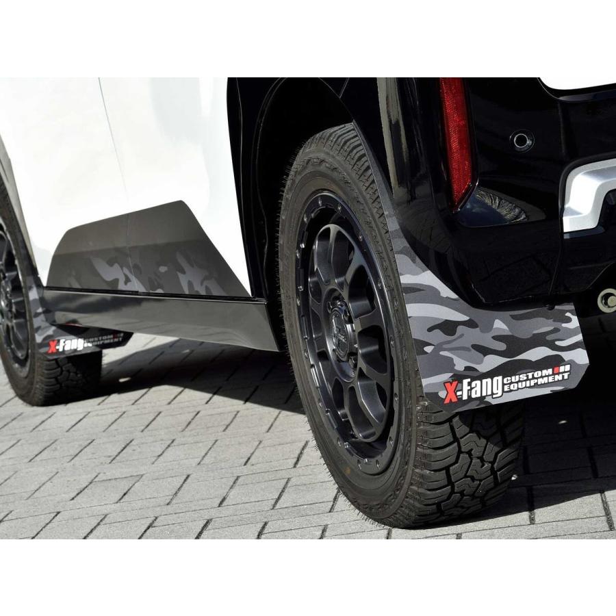 X-Fang マッドフラップ カモフラージュ ブラック デリカミニ B34A B35A