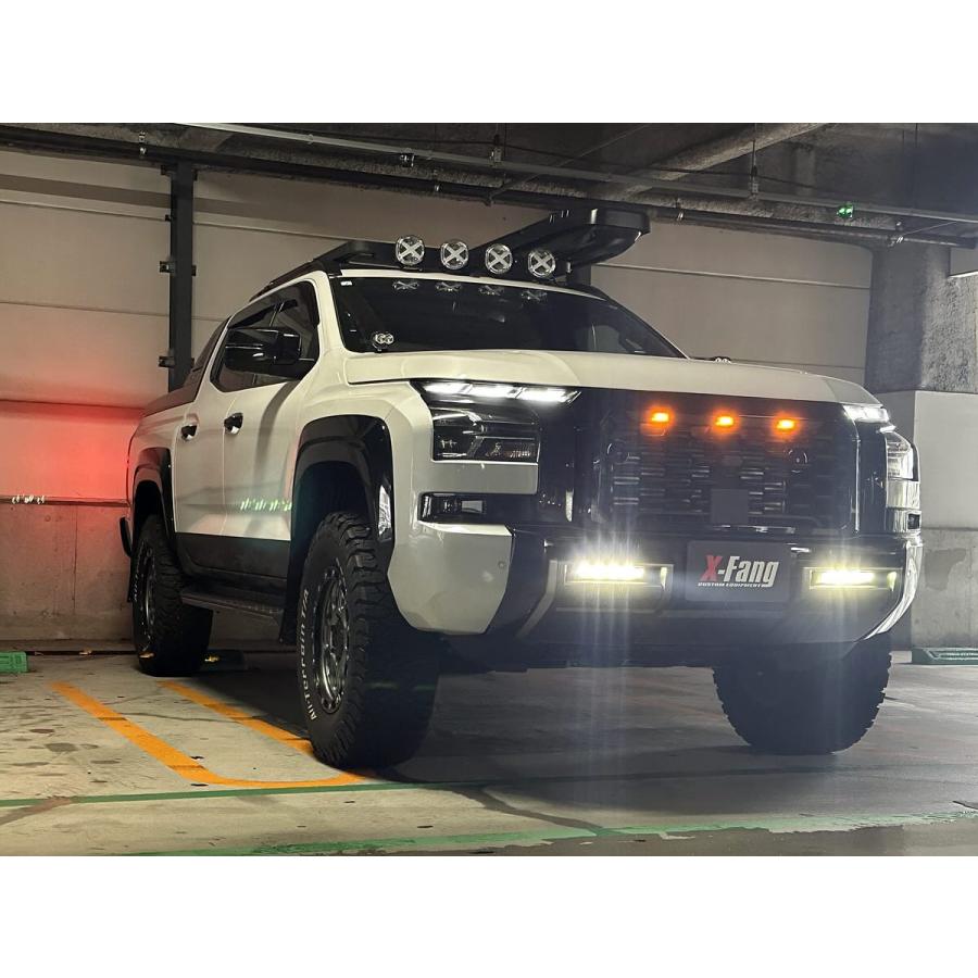 X-Fang 9インチ デュアルLEDバーキット ハーネスレス バンパーダクト
