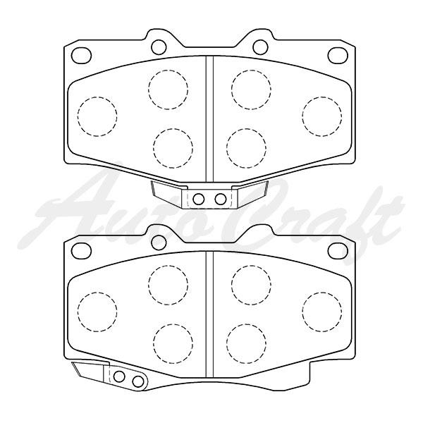 TOKICO トキコ 純正交換 ブレーキパッド フロント ハイラックス