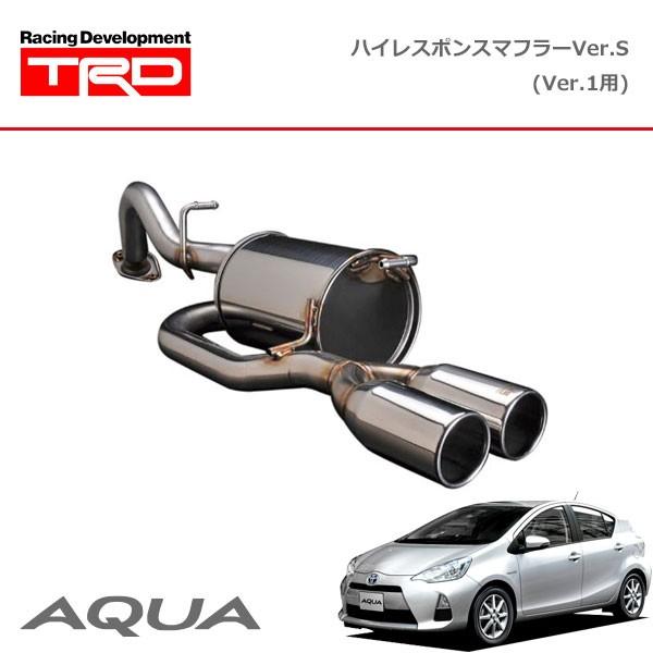 TRD ハイレスポンスマフラーVer.S(Ver.1用) アクア NHP10 12/08〜14/12｜auto-craft