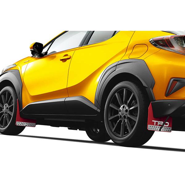 CH-R TRDマッドフラップ TRD マッドフラップ レッド C-HR NGX50 ZYX10 16/12〜19/10 除くサイド