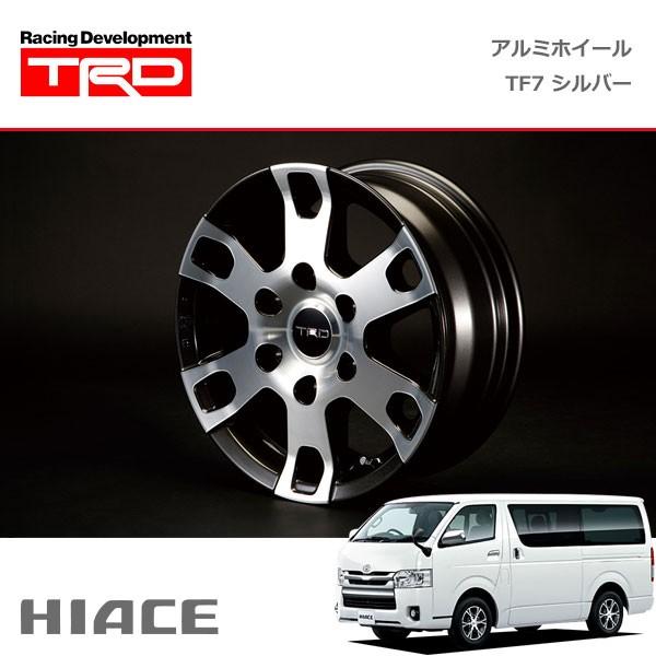 TRD アルミホイール TF7 シルバー 15インチ 1本 ハイエースバン KDH20# KDH211 KDH22# TRH200 TRH21# TRH22# 04/08〜