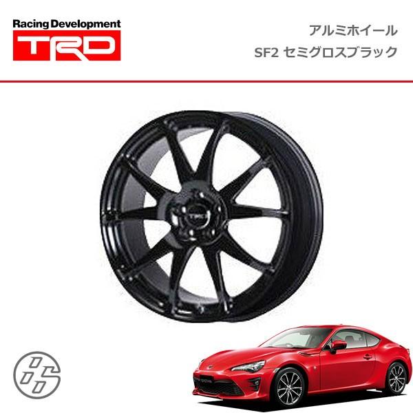 TRD 鍛造アルミホイール SF2 セミグロスブラック 18インチ 4本セット 1台分 ハチロク ZN6 16/07〜