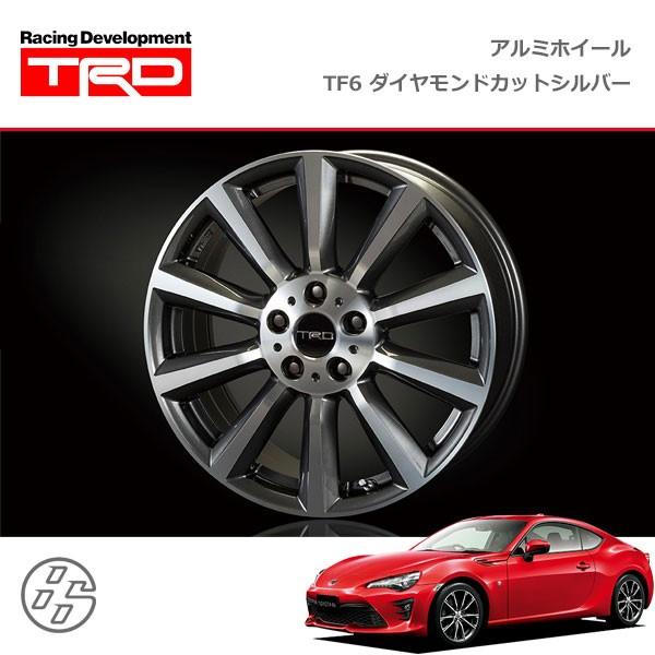 TRD アルミホイール TF6 ダイヤモンドカットシルバー 18インチ 4本