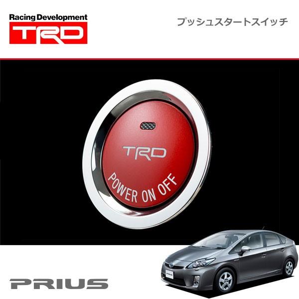 TRD プッシュスタートスイッチ ハイブリッド車用 インジケーター有 プリウス ZVW30 09/05〜15/12