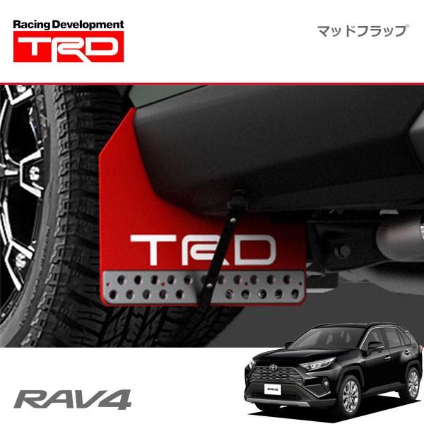 TRD マッドフラップ レッド RAV4 MXAA52 MXAA54 AXAH52 AXAH54 19/4