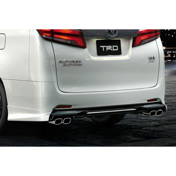 TRD リヤバンパースポイラー(マフラーセット用) 未塗装 アルファード