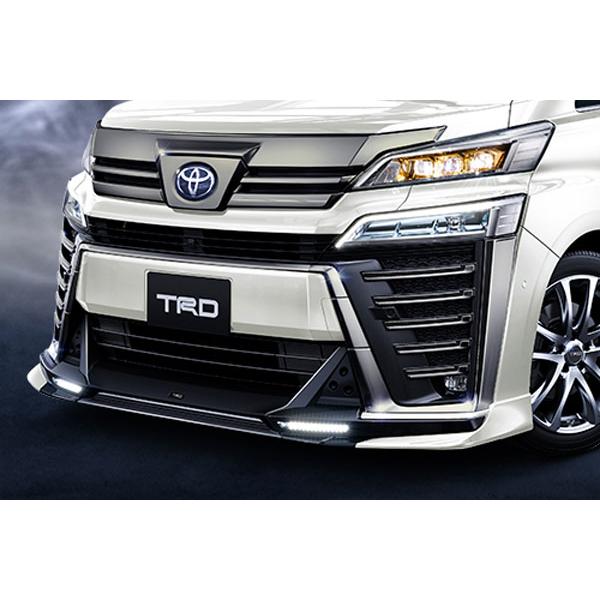 TRD フロントスポイラー LED付 未塗装 ヴェルファイア AGH30W AGH35W