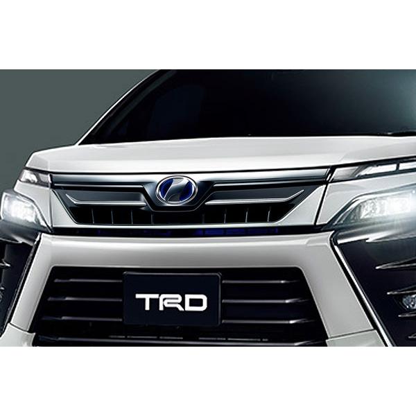 TRD フロントグリル LED無 未塗装 ヴォクシー ZRR80W ZRR85W ZWR80W