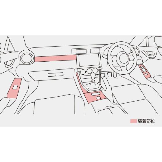 GR86 TRD GRインテリアパネルセット TRD GRインテリアパネルセット AT車用 GR86 ハチロク ZN8 21/10