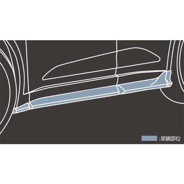 TRD GRサイドスカート ブラック クラウン AZSH35 TZSH35 22/7〜 クロス