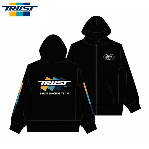 TRUST トラスト GReddy トラストレーシングチームパーカー ブラック L