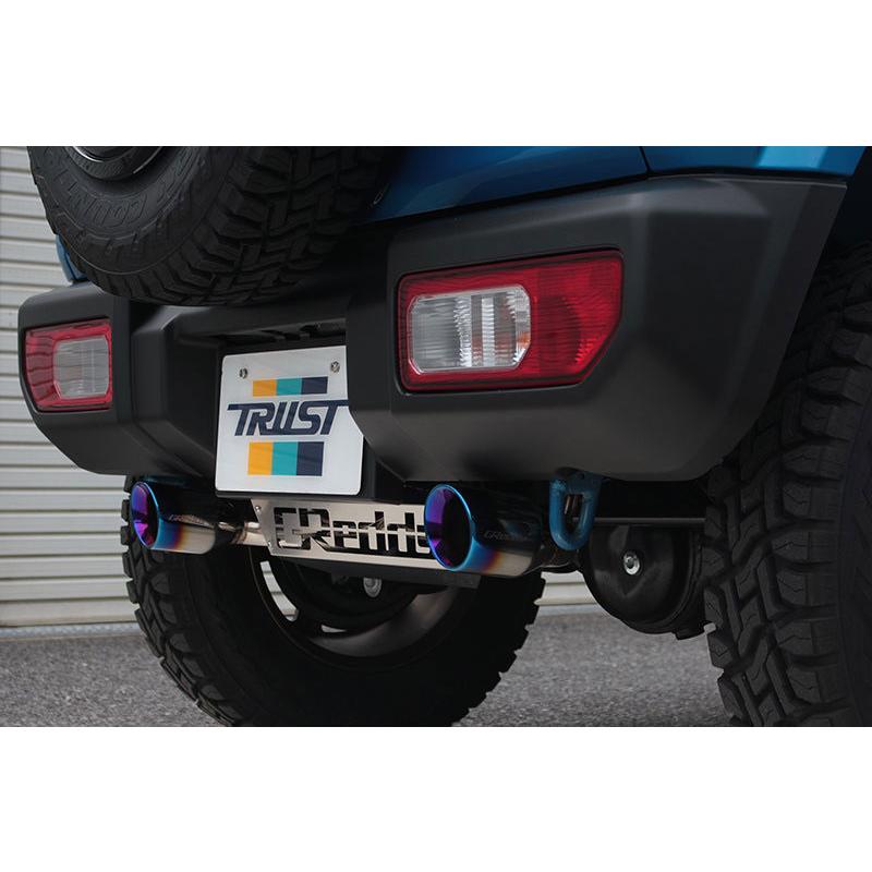 TRUST GReddy クロスエキゾースト G-STYLE マフラー ジムニー JB64W 2018/07〜 R06A(TURBO) 4WD 離島は要確認の画像
