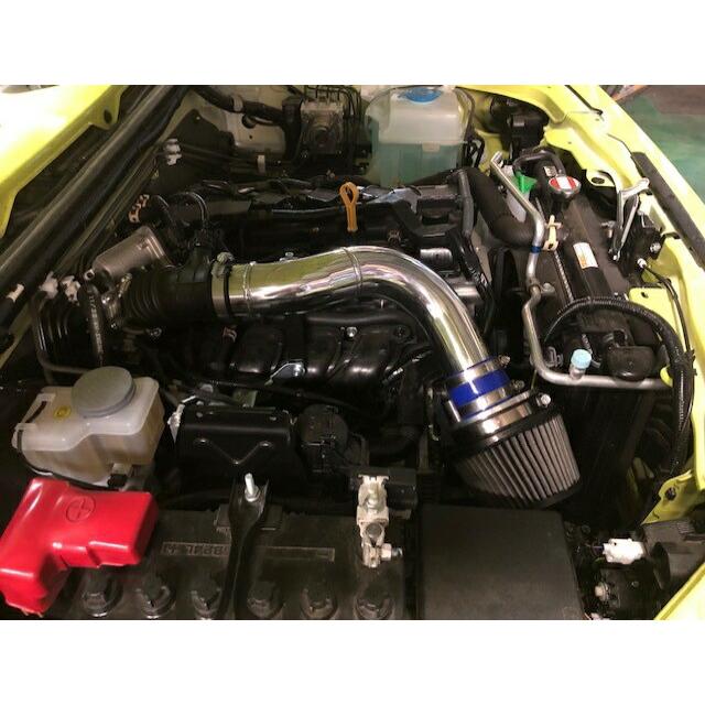 ☆★☆ジムニー他車 エアインテークパイプシルバー・エアクリーナーフルセット☆★☆ brado スズキ ジムニーシエラ JB74W HYPER CHAMBER ブラード