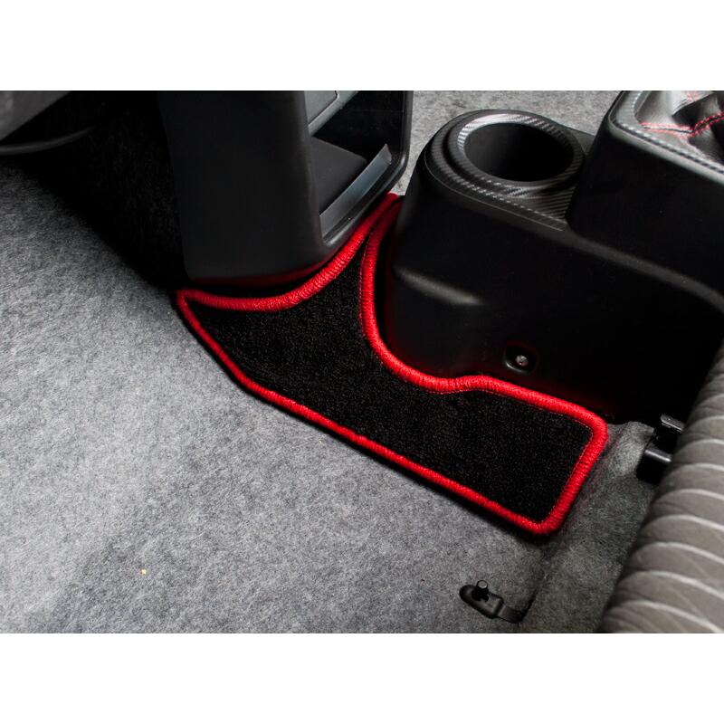 G'BASE フロントセンターマット ブラック×レッド アルトワークス HA36S