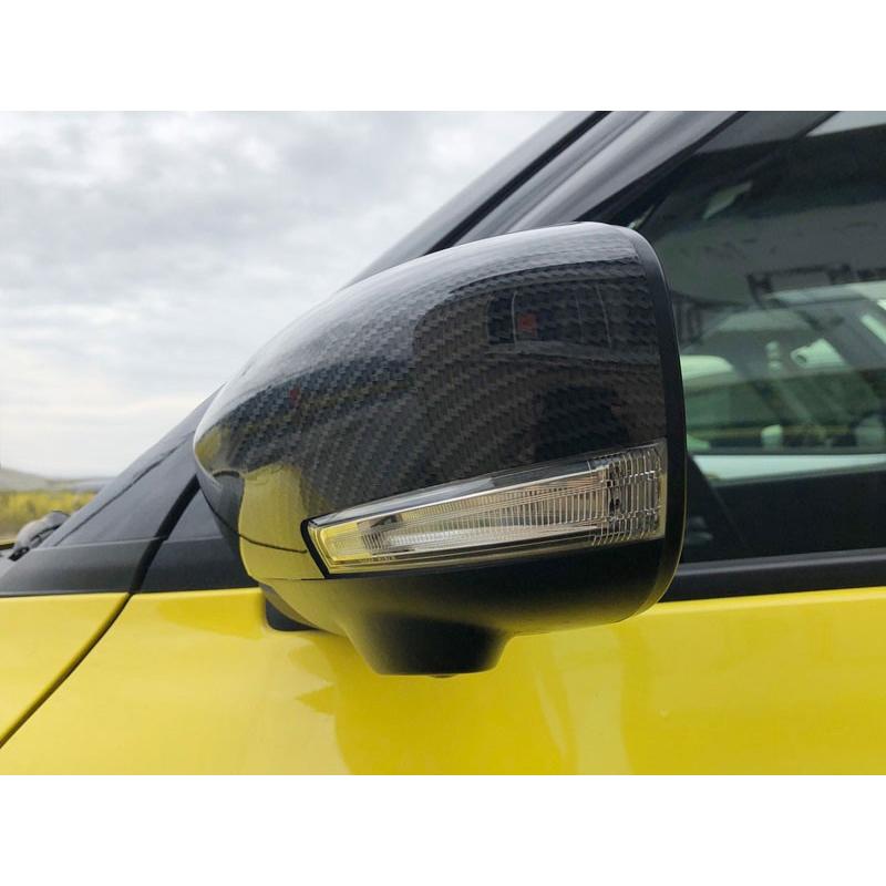 カーボン調 ドアミラーカバー（交換タイプ） 左右1セット スイフト