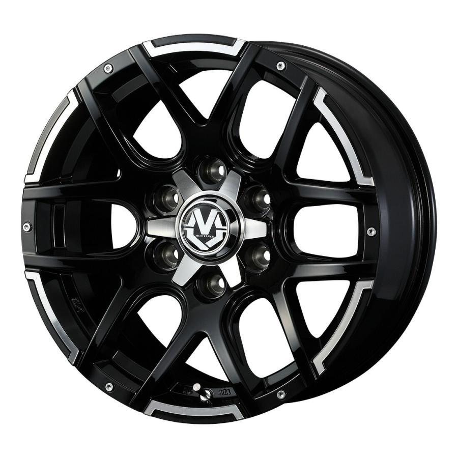 ホイール　マッドヴァンス04 18インチ　4本　スタッドレスタイヤ付き　 ウェッズ アドベンチャー マッドヴァンス04 (ブラックポリッシュ