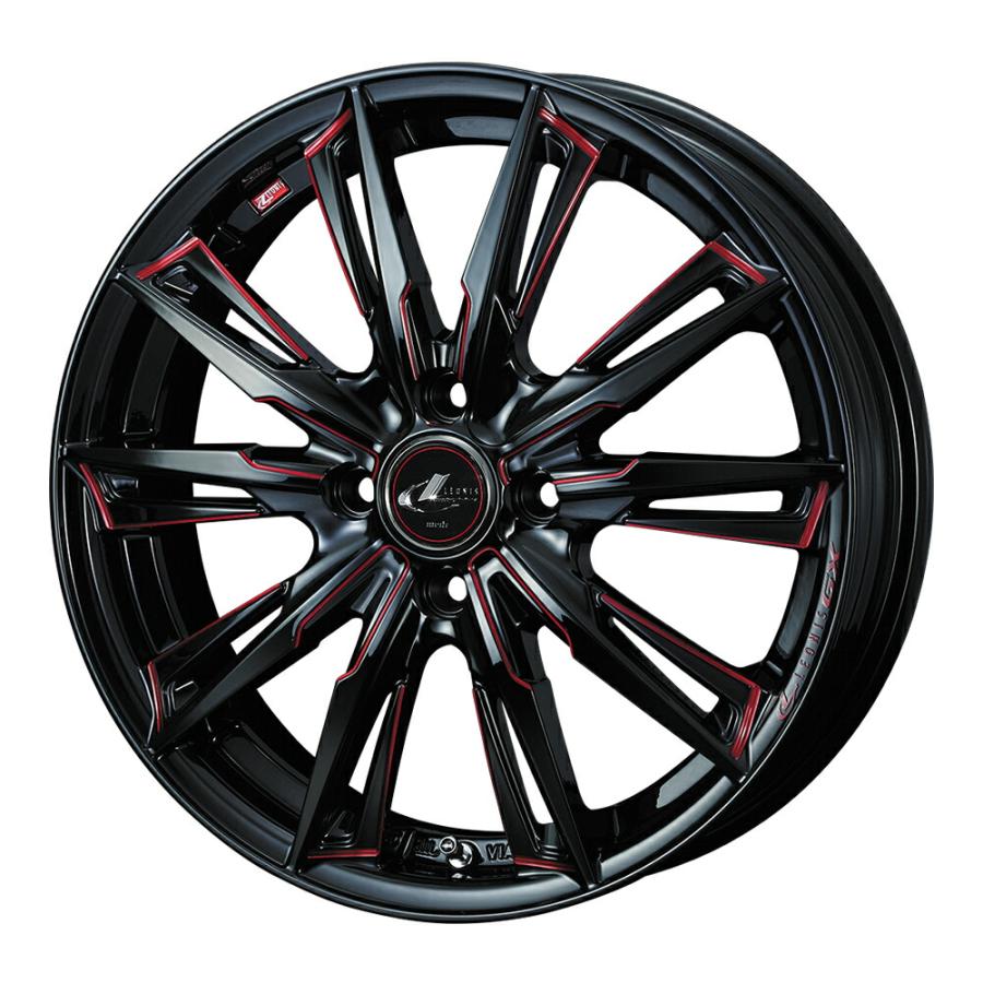 【3864】A送料無料 未使用品▲Weds LEONIS GX▲16x6.0J 4穴 100 +50▲1本 26103109 WEDS LEONIS GX アルミホイール1本 16X6.0J 4H PCD100 +42 (ブラック