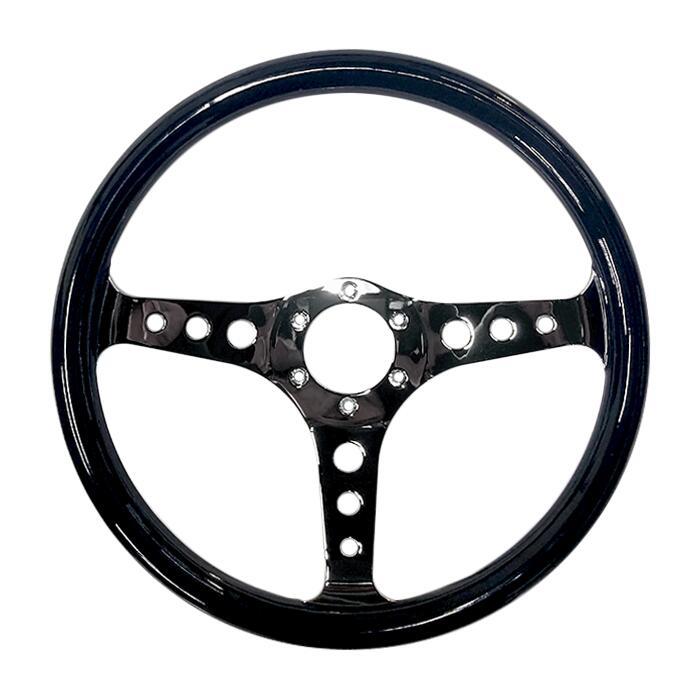 即納】FUNKY CARROT スリムグリップステアリング 丸穴 35Φ ポリッシュ