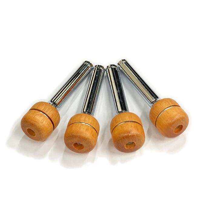 即納】FUNKY CARROT ドアロックノブ「ウッド TYPE1」4ヶ入 ミラジーノ 