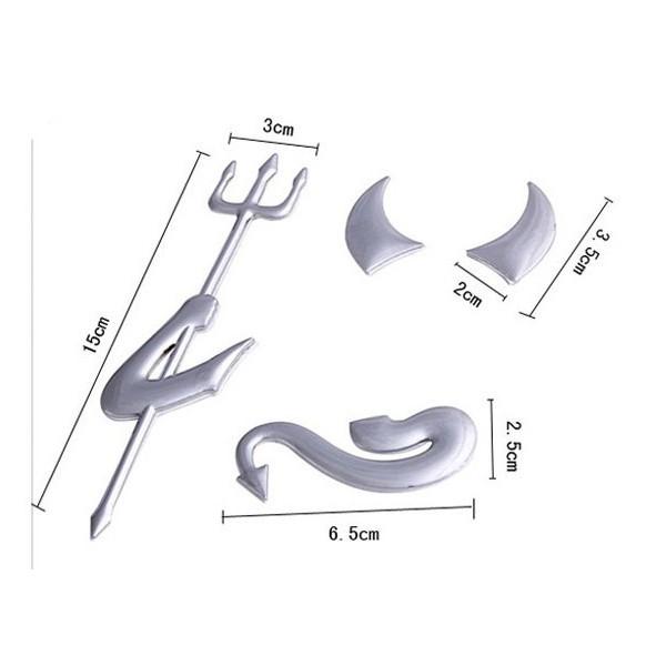 3Dデビルステッカー 小悪魔ステッカー カスタム エンブレムデコ |  | 05