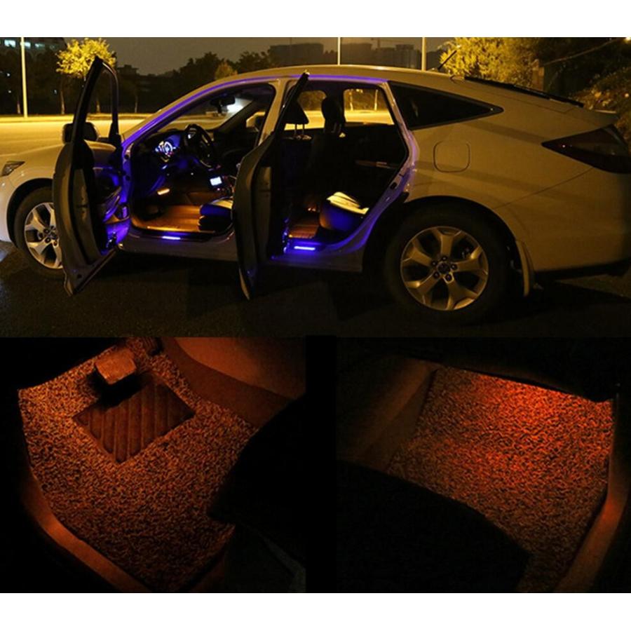 LEDイルミネーション フットランプ テープライト 間接照明 9LED 4本