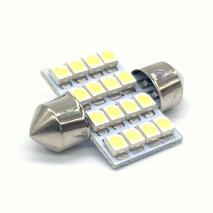 ルーム球 T10×31 16連 LED 500個 セット T10 31mm LEDルームランプ 室内灯ルームランプ ナンバー灯 LEDバルブ