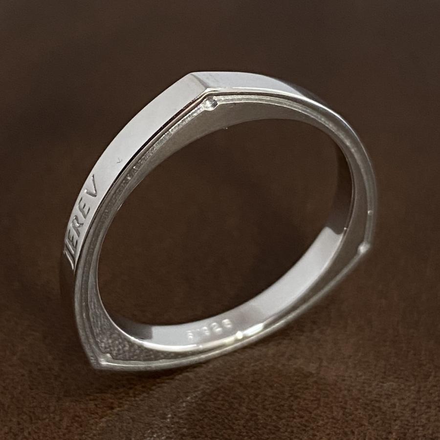 プラチナ ロータリーエンジン ロータモチーフリング pt900（プラチナ900） 受注生産 JEREV ジュレブの画像