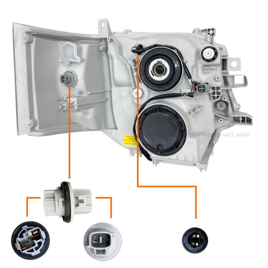 送料込 トヨタ ハイエース 日本光軸 DEPO ヘッドライト 左右 セット 200 系 3型 HID車 純正タイプ KDH TRH 200K 200V 201K 201V 206K 206V_6