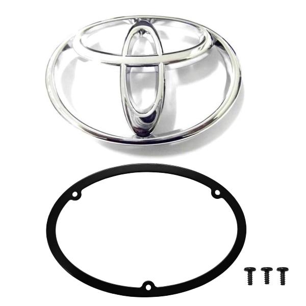 プロボックス バン ワゴン 50 系 メッキ枠 マットブラック メッシュ グリル ヴィンテージ TOYOTA 丸 純正 エンブレム 専用取付 ステー | プロボックス | 08