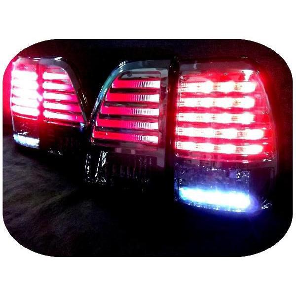 ランドクルーザーシグナス　ランドクルーザー100 テールランプ 左右セット トヨタ ランドクルーザー 100 前中期 LEDスモークテールランプ 左右
