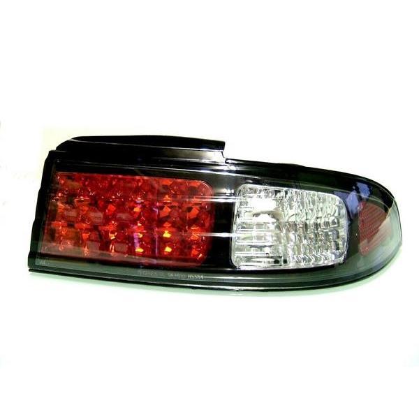 日産 ニッサン シルビア S14 LED ダーククローム テール ランプ SET セット リア LED テールランプ 左右セット リヤテールライト_2