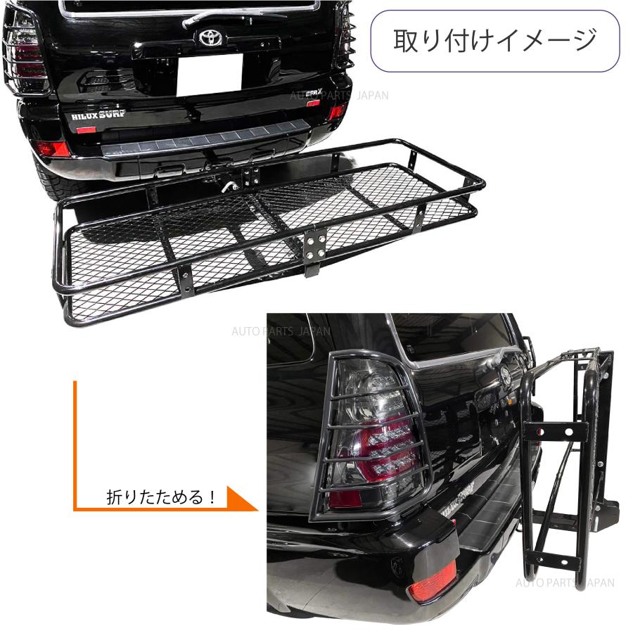 ヒッチキャリア カーゴ 折りたたみ式 150cm x 50cm 2インチ 車用 ヒッチキャリア カーゴ 折りたたみ式 150cm x 50cm 2インチ 車用
