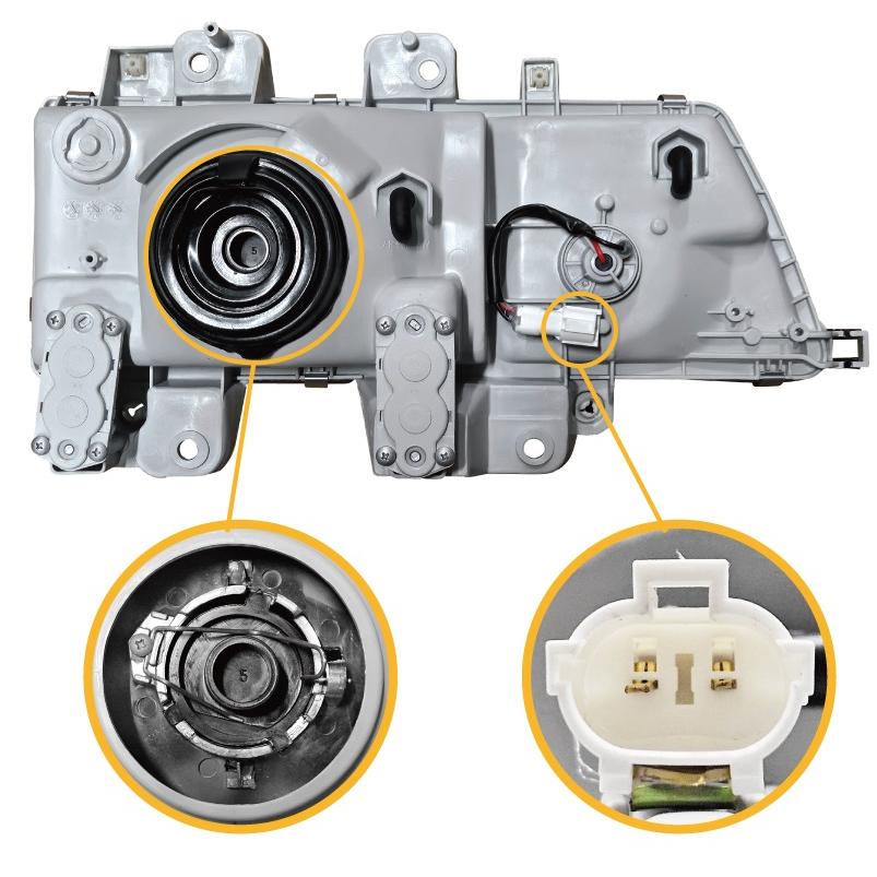 いすゞ 日本光軸 イスズ エルフ ヘッドライト 左右 NHR69 NHR81 NHS69