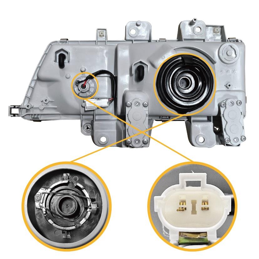 日本光軸 イスズ NEW エルフ ヘッドライト 右 NHR69 NHR81 NHS69 NKR58