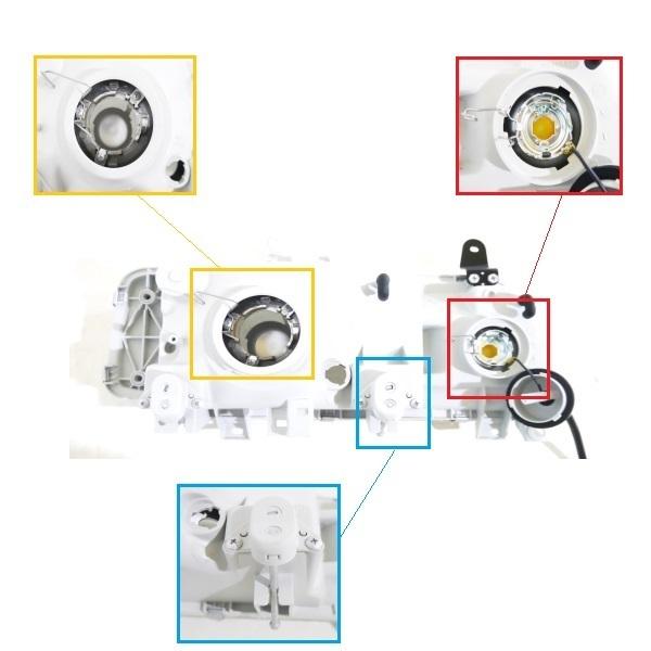 いすゞ イスズ フォワード 日本光軸仕様 クリスタル ヘッドライト 左
